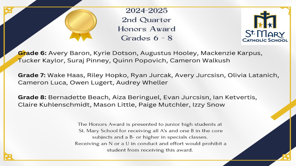 Honors gr 6-8